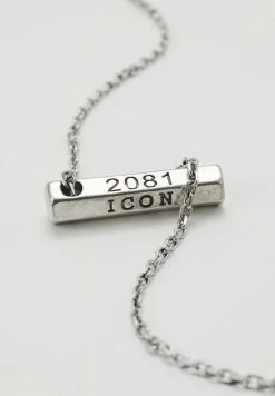 Promo 💯 Icon Brand CHUCK NECKLACE - Necklace - Silver-coloured 😍 -Icon Brand a365df6a9043412bb980d90d8bcc0348