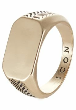 Deals ✔️ Icon Brand HERRING BONE SIGNET - Ring - Gold-coloured 😉 -Icon Brand a5511e920b444a988385886ced9c0a6f
