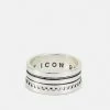 New 😉 Icon Brand COG DETAIL BAND - Ring - Silver-coloured 😀 -Icon Brand b27d4c7324ad4a169130010ebbb61c6f