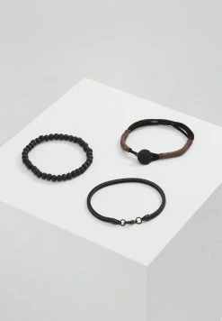Coupon ⌛ Icon Brand TAKE COVER COMBO - Bracelet - Black ✨