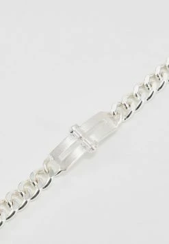 Outlet ❤️ Icon Brand AMPLIFIED CUT OUT ID BRACELET - Bracelet - Silver-coloured 😉 -Icon Brand bbf7f6f7e33a4ab4a5478c3b6af4444f