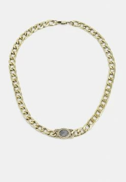 Top 10 🌟 Icon Brand CARAZON OVAL CHAIN NECKLACE - Necklace - Gold-coloured 😉