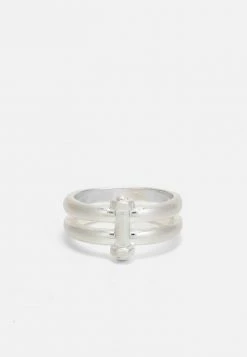 New 🔔 Icon Brand AMPLIFIED BOLT DOUBLE BAND - Ring - Silver-coloured 👍