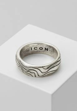 Discount 🌟 Icon Brand CONTOUR BAND - Ring - Silver-coloured 🥰