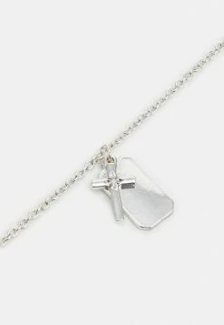 Best Sale 🔥 Icon Brand CROSS AND 🐕 DOG TAG NECKLACE - Necklace - Silver-coloured 🤩 -Icon Brand d2515384539d4d4ea62b0c6b3f8ec9d1