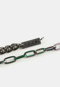 Discount ✨ Icon Brand MIXED UP CHAIN BRACELET - Bracelet - Gunmetal ⭐ -Icon Brand d7b4795f7b974494b63d34252174f1b8