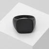 Discount ✔️ Icon Brand SQUARED SIGNET - Ring - Black ⌛ -Icon Brand da7fbb7f36854af695ab8cb96bd61b79