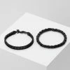 Best deal ⭐ Icon Brand SATURATED COMBO 2 PACK - Bracelet - Black ⭐