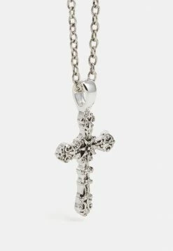 Cheap 🌟 Icon Brand CULTURE CLASH CROSS PENDANT NECKLACE - Necklace - Silver-coloured 😉 -Icon Brand dd229ec6e4c246919a4e0c9d5f29d750