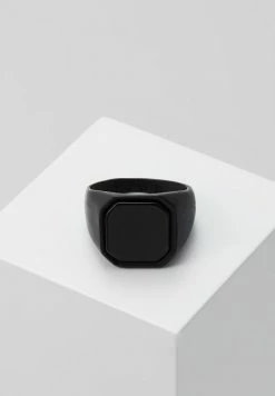 Best Pirce 🎉 Icon Brand SIGNET - Ring - Black 🌟