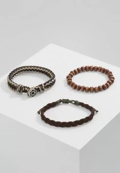 Best reviews of ⌛ Icon Brand TRICOLOR COMBO 3 PACK - Bracelet - Brown 🎁