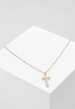 Deals 😍 Icon Brand CROSS TOWN NECKLACE - Necklace - Gold-coloured 🤩