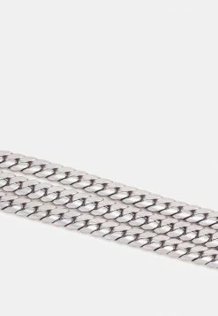 Top 10 🎁 Icon Brand FLAT CHAIN SET - Necklace - Silver-coloured 🔥 -Icon Brand f6f9884e82b849b5b0fe0b3df949a750